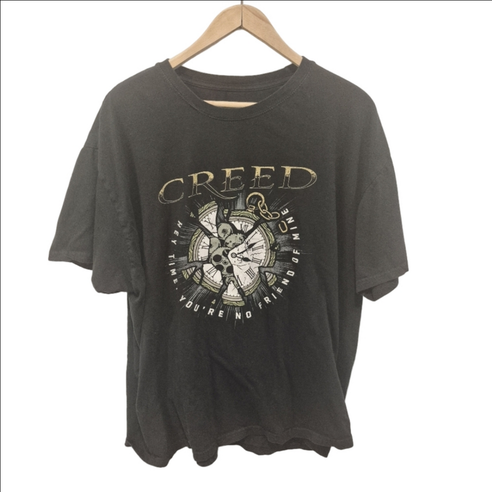Creed Summer Of 99' Tour Black Graphic Short Sleeve T-Shirt